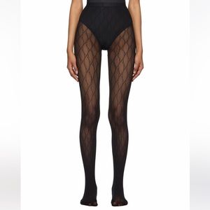 Gucci Black GG Supreme tights